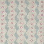 Large Returnable Sample of Blue Pink Bloomsbury Linen