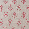 Small Non Returnable Sample of Indian Red Moonflower Linen - SECONDS