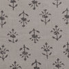 Small Non Returnable Sample of Charcoal Moonflower Linen