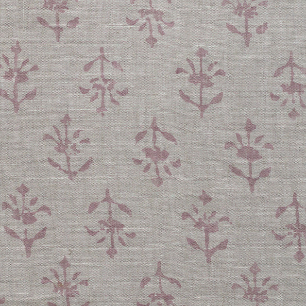 Small Sample of Violet Moonflower Linen