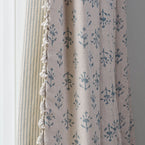 339 - Marine Blue Moonflower Linen – Roll Ends