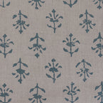 Large Returnable Sample of Marine Blue Moonflower Linen