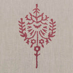 341 - Indian Red Block-printed Akansha Linen - Seconds