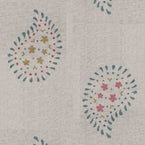 Hand-printed Salcombe Blue Malathi Linen – 328