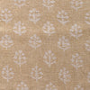 Hand-printed Reverse Saffron Megha Rustic Linen Stonewashed Panel (2.7m Approx.) - 354S