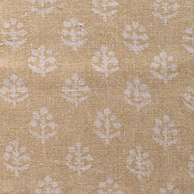 Large Returnable Sample of Saffron Megha Reverse Rustic Linen