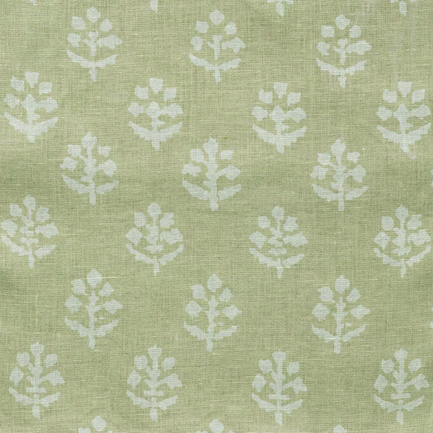 Slight Seconds - Hand-printed Reverse Catkin Megha Linen 2.7m panel - 352C