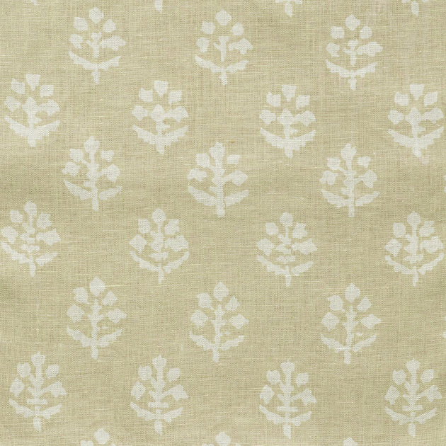 Hand-printed Reverse Catkin Megha Linen - Colour Variation - 3m panel - 352C