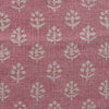 Hand-printed Reverse Faded Rose Megha Rustic Linen Stonewashed Panel (2.7m Approx.) - 354FR