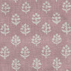 Hand-printed Reverse Dusky Mauve Megha Rustic Linen 2.7m (stonewashed) panel - 354DM