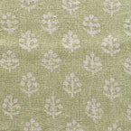 Reverse Apple Green Megha Rustic Linen Stonewashed Panel (2.7m Approx.) - 354AG