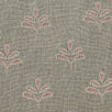 Hand-printed Smokey Blue Reverse leaf Linen 2.7m (stonewashed) panel - 358SB