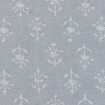 Reverse Smokey Blue Moonflower Linen