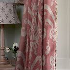 Pair of curtains in Red Sacha Linen 160cm (W) x 240cm (L)
