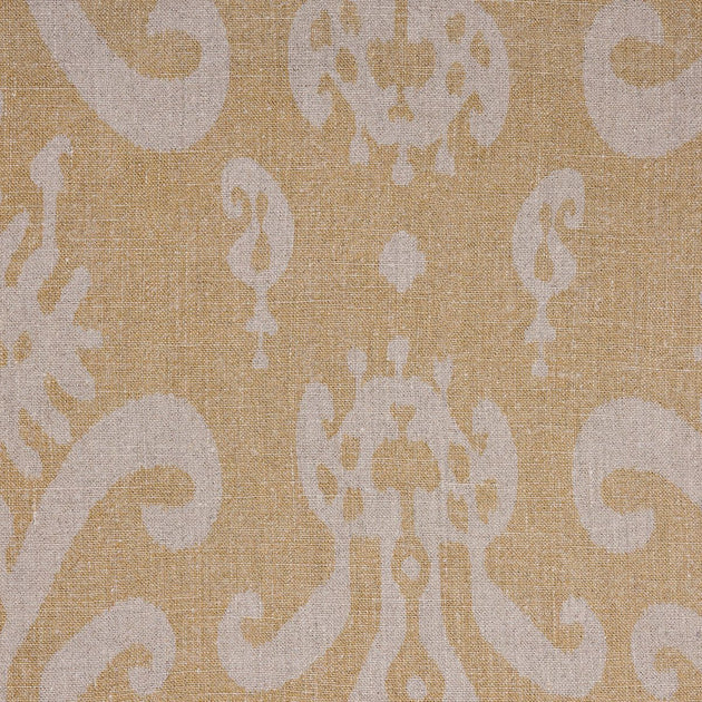 Large Returnable Sample of Rustic Linen Sacha Reverse Saffron