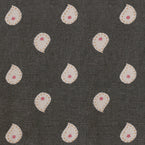 Small Non Returnable Sample of Charcoal Mika Stonewash Cotton