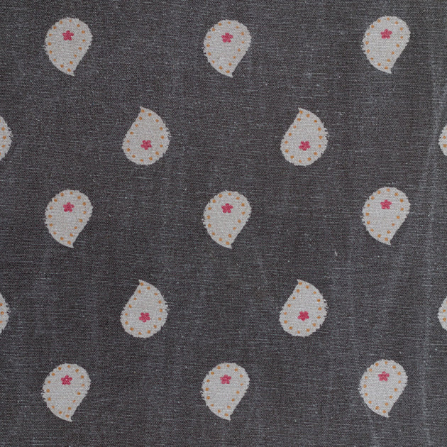 Small Non Returnable Sample of Charcoal Mika Stonewash Cotton
