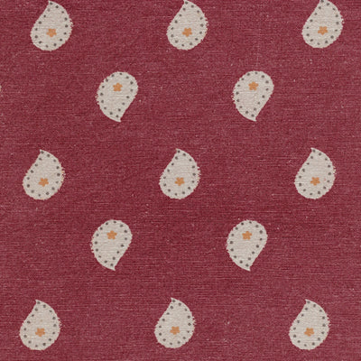 Small Non Returnable Sample of Sail Red Mika Stonewash Cotton