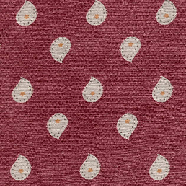 Small Non Returnable Sample of Sail Red Mika Stonewash Cotton