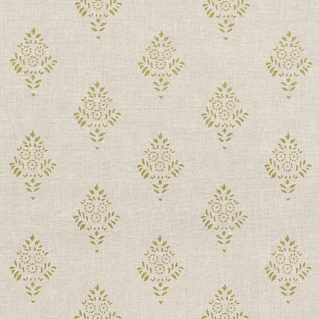Small Non Returnable Sample of Summer Green Anisha Cotton - Seconds