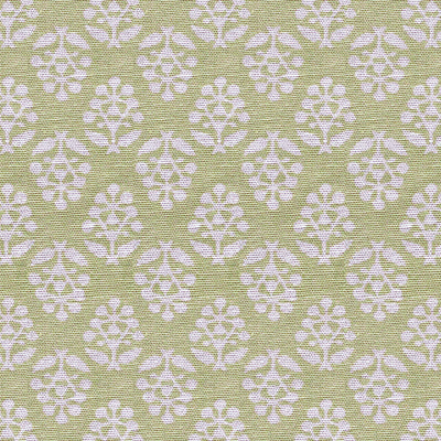 Small Non Returnable Sample of Summer Green Sprig Cotton