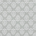 Small Sample of Dove Grey Sprig Printed Cotton