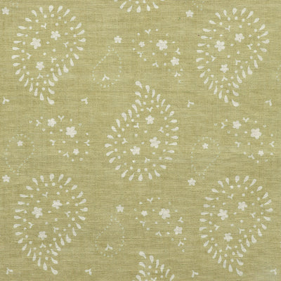 Small Non Returnable Sample of Summer Green Lullaby Cotton
