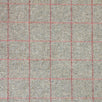 Grey Red Check Herringbone Wool Tweed – 405