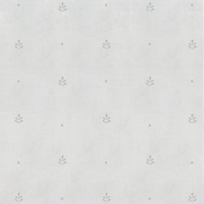 White Leaf Embroidered Linen Voile – 422