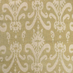 360G - Hand-printed Green Gold Sacha Linen - Sale