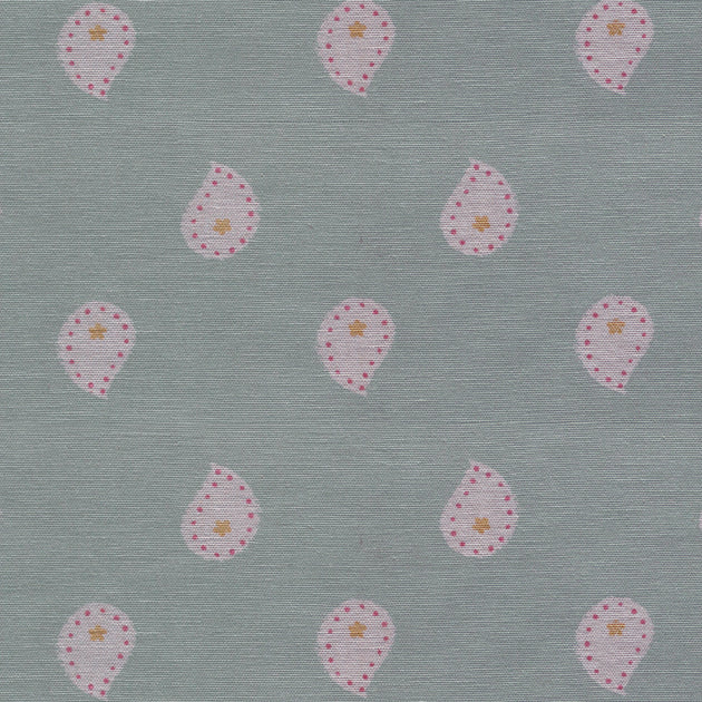 Sample of Duck Egg Mika Oilcloth