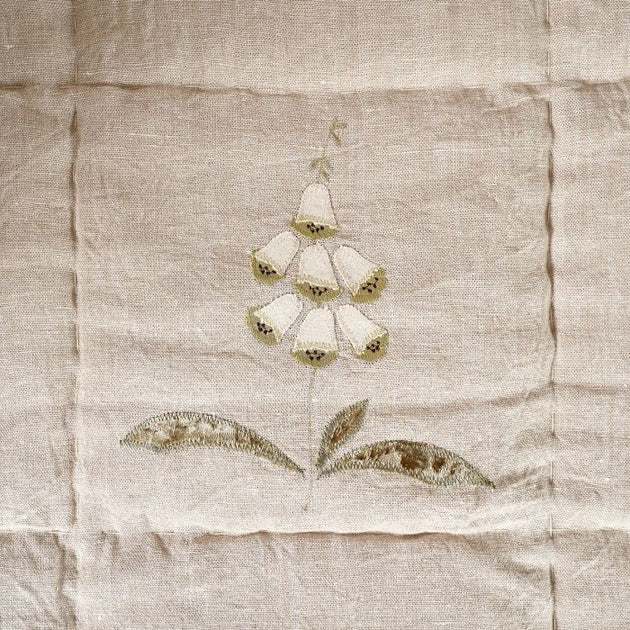 Foxglove Rustic Linen Quilt - King Size