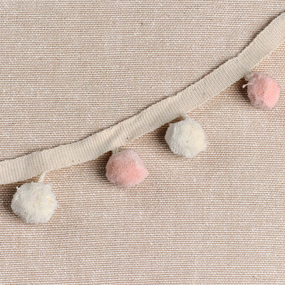 Pale Rose Ivory Pom Poms