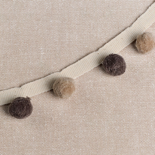 Beech Charcoal Pom Poms