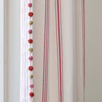 Red Rose Jute Pom Poms