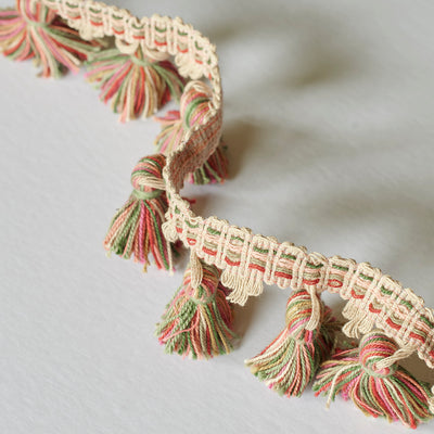 Returnable Sample of Fuchsia/Green Tassels - 20cm Length