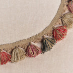 Pair of curtains in Embroidered Malathi - Charcoal 180cm (W) X 260cm (L)