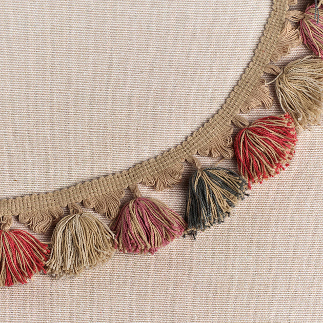 Pair of curtains in Embroidered Malathi - Charcoal 180cm (W) X 260cm (L)