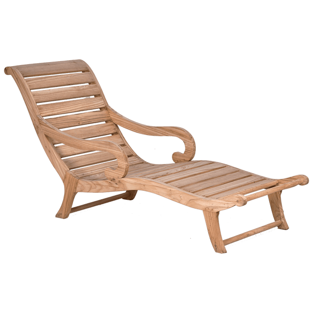 Teak Garden Lounger