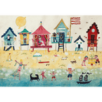 Beach Huts Card