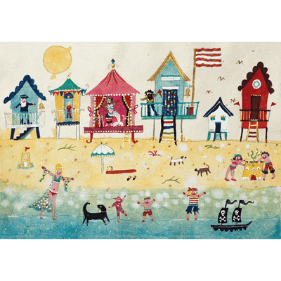 Beach Huts Card