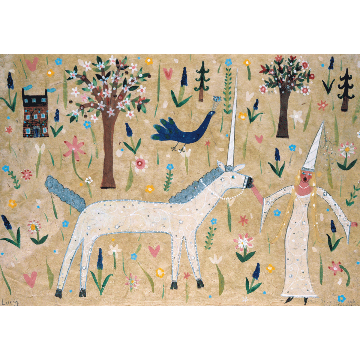 The Princess and the Unicorn Card
