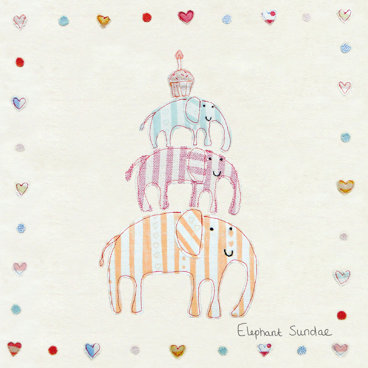 Elephant Sundae Card
