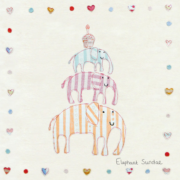 Elephant Sundae Card