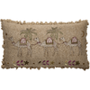 Large Golden Camels Embroidered Cushion