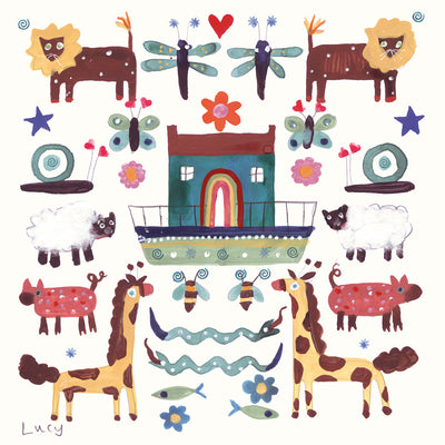 Noah&#x27;s Ark Mini Print