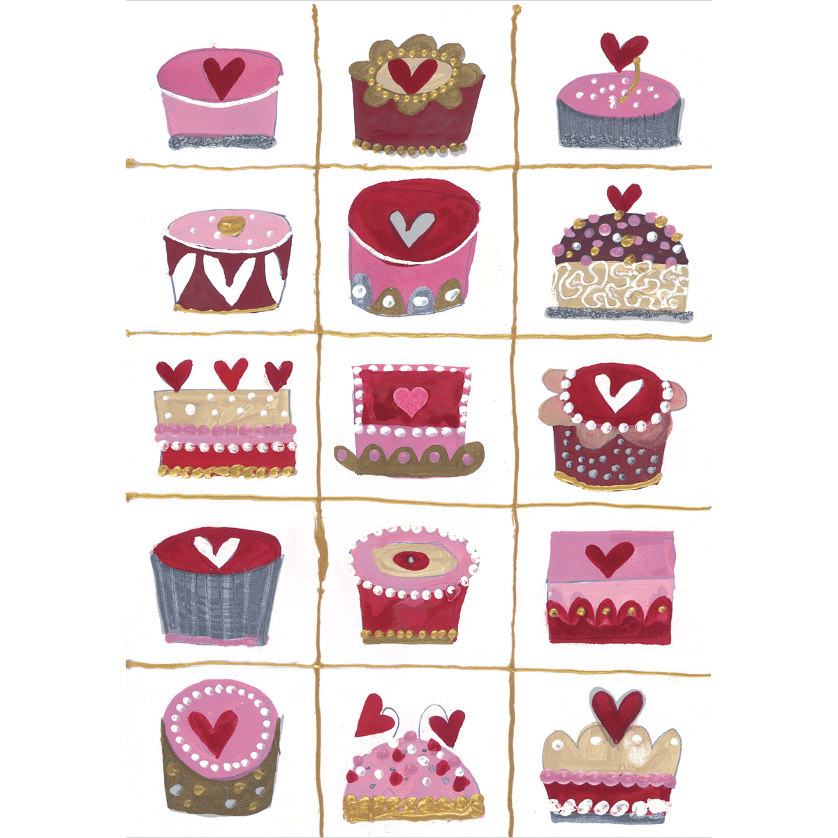 Hearts Tarts Print