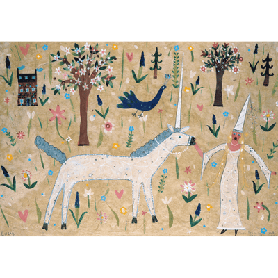 The Princess &amp; Her Unicorn Print