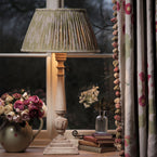 Green Gold Sacha 18" Pleated Linen Lampshade