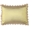 Green Gold Silk Cushion